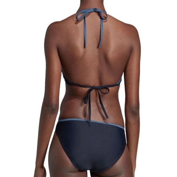 ADIDAS womens 14" 3-Stripes Swim Suit Navy DY6377 - Picture 8 of 9